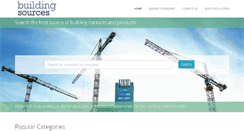 Desktop Screenshot of buildingsources.co.uk