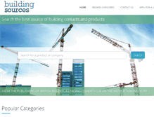 Tablet Screenshot of buildingsources.co.uk